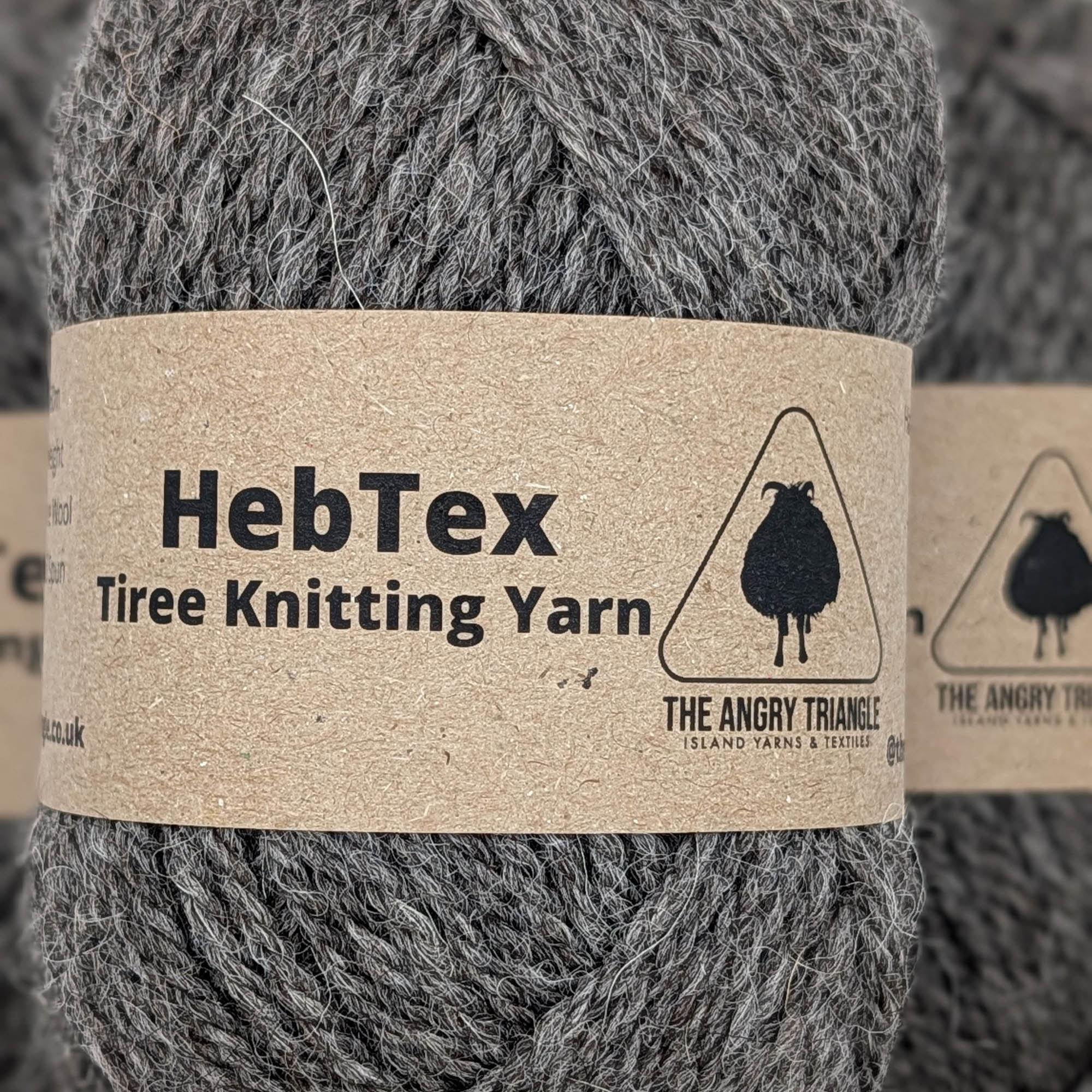 Light Grey Aran Knitting Yarn (HebTex - Worsted Spun) - The Angry Triangle